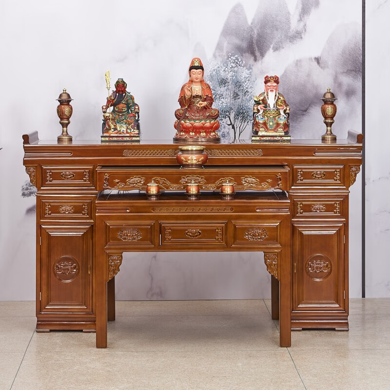 罗西福供桌佛台神台供台佛龛佛桌经济型贡桌香案财神家用实木家用简约