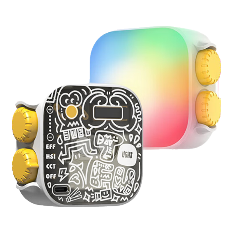 斯丹德（sidande）補(bǔ)光燈豆腐燈口袋燈RGB全彩LED氛圍燈直播攝影攝像拍照磁吸手持桌面便攜打光燈美顏?zhàn)兩峁?></div>
                                <div   id=