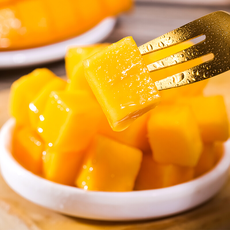 鲸咚亿农海南三亚金煌芒果水仙芒新鲜水果生鲜水果礼盒 带箱9-10斤大果【300-400克】净重8.5