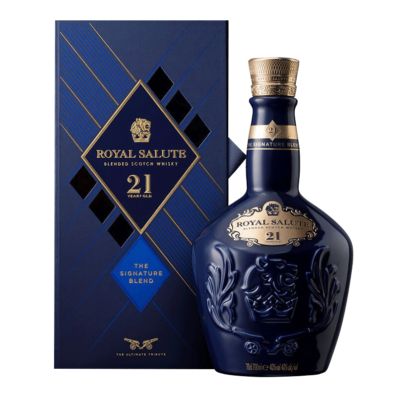 皇家礼炮（Royal Salute）21年 苏格兰调和型威士忌 1000ml 40度 礼盒装 进口洋酒