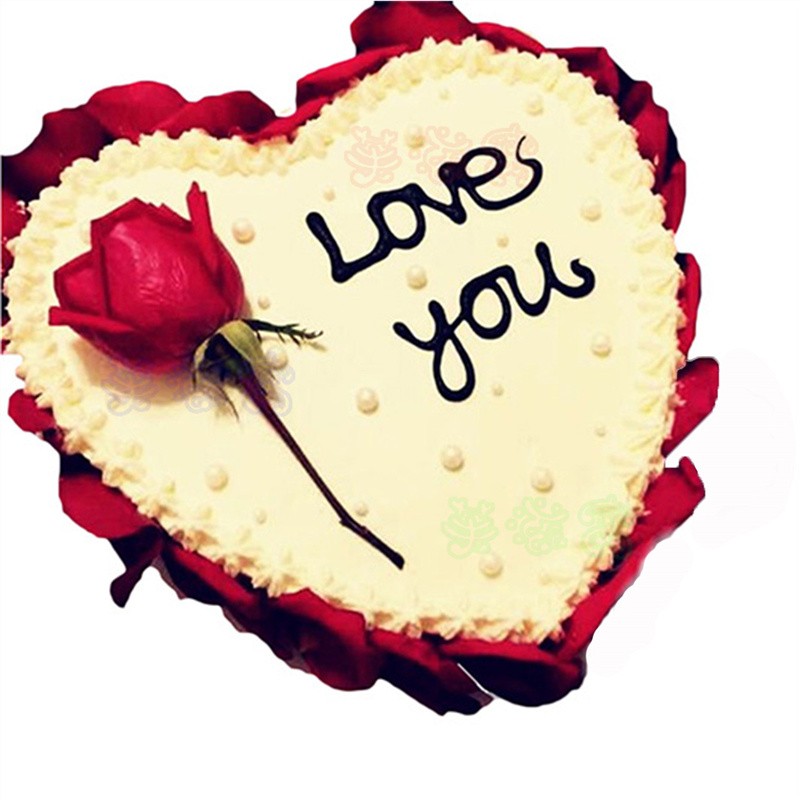 芙滋窝新款鲜花蛋糕玫瑰花生日蛋糕情人节情侣浪漫女神定制全国同城