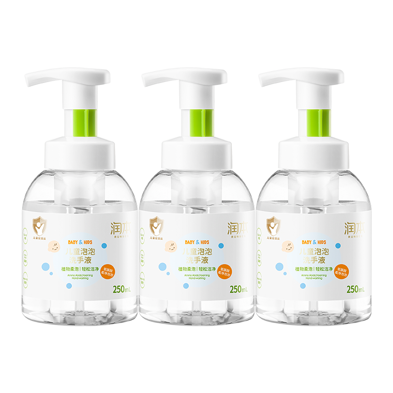 ���ڲ������󱾣�RUNBEN����ͯϴ��Һ ������ĭϴ��Һ����ר��Ӥ��ϴ��Һ����װ ��80%�Ͽͻع���250ml��3ƿ