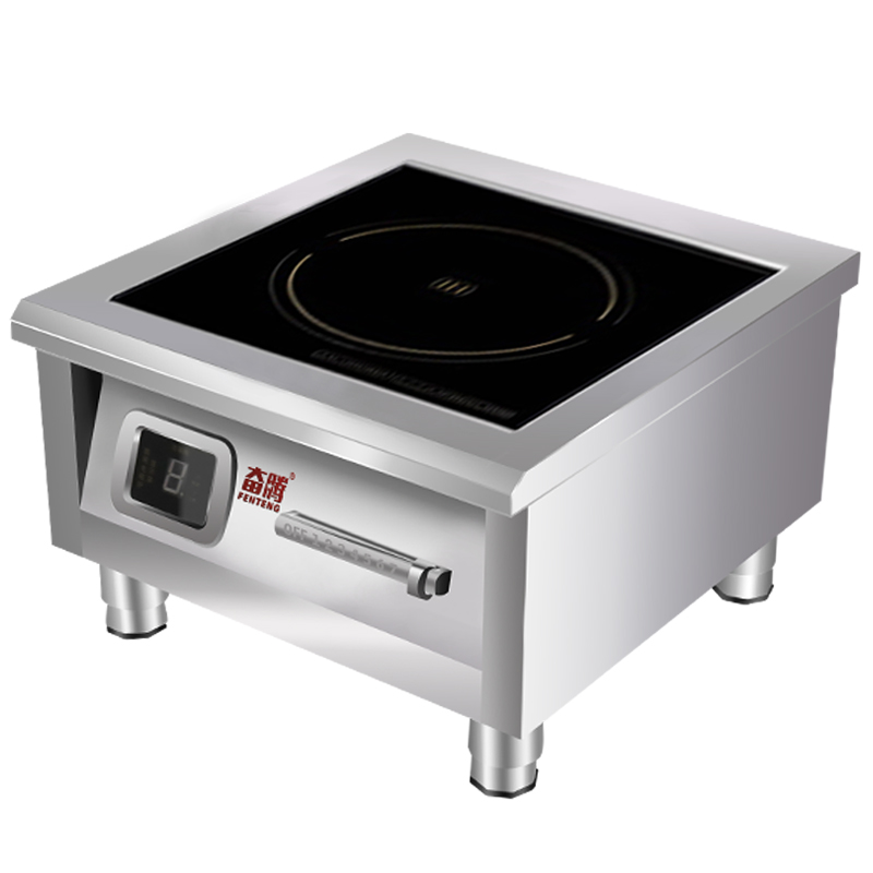 奮騰大功率電磁爐6000w凹面商用電炒鍋飯店商用炒爐8000w平面湯爐食堂用電炒鍋猛火爆炒電灶臺 380V/10000w平面湯爐(僅單機)