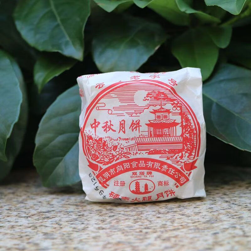 风鲜仓100g*5 云南昆明向阳酥皮月饼双塔牌宣威硬壳云火腿滇式味道