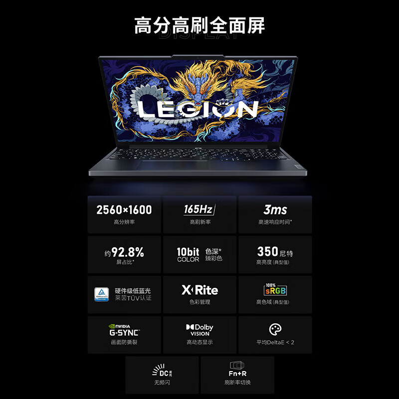 联想拯救者Y7000P 游戏笔记本电脑14代i7-14700HX 16G 1T RTX4060 2.5K 165Hz电竞屏 国家/政府补贴20%