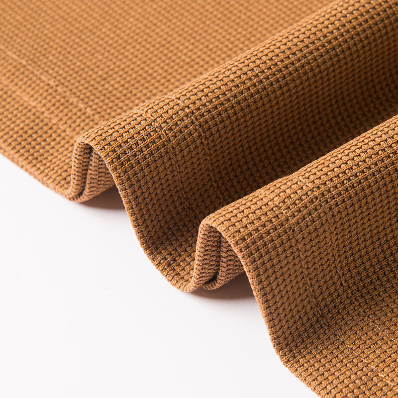 罗蒙(ROMON)华夫格凉感圆领短袖t恤衫男士夏季款中青年休闲冰丝半袖透气上衣 夜兰 XL 175 (适合120-140斤)