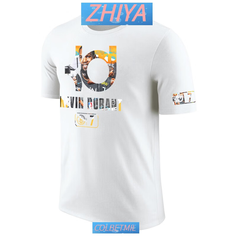 colbetmil篮网队兰特kd标志7号logo 棉圆领学生队服定制印号烫金工作