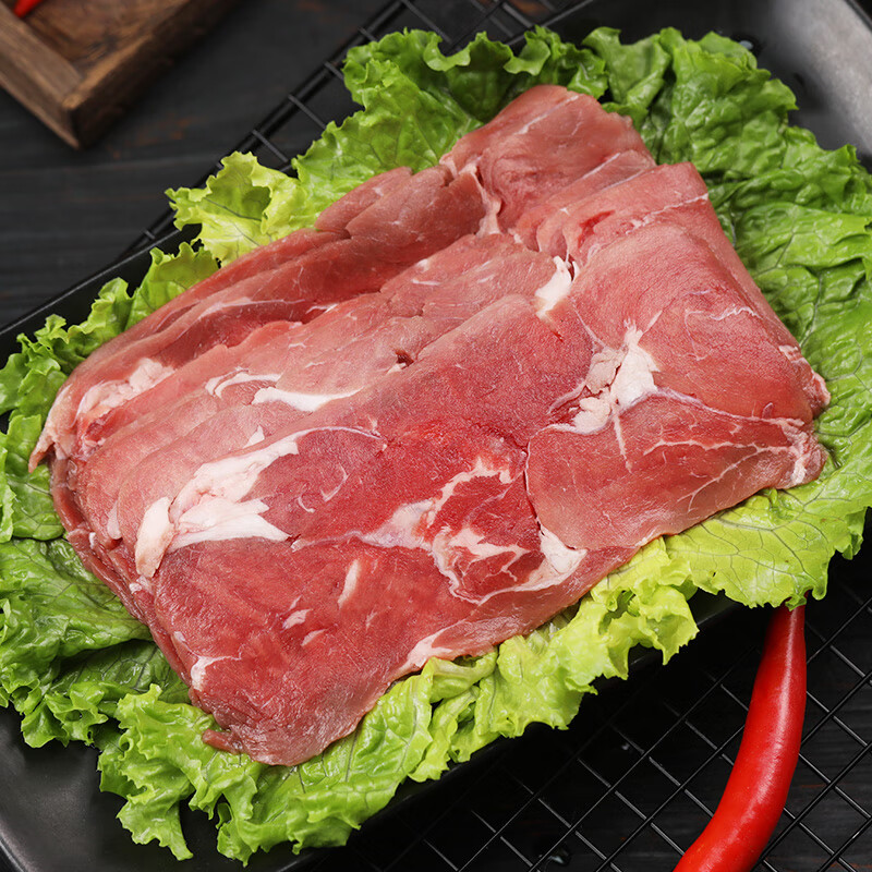 牛仔骨套餐烧烤烤肉食材内蒙生鲜国产谷饲牛肉 牛上脑切片*4袋共720g