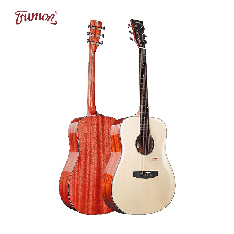 trumon吉他全新1系列3系列面单板民谣吉他初学者云杉玫瑰木41寸楚门