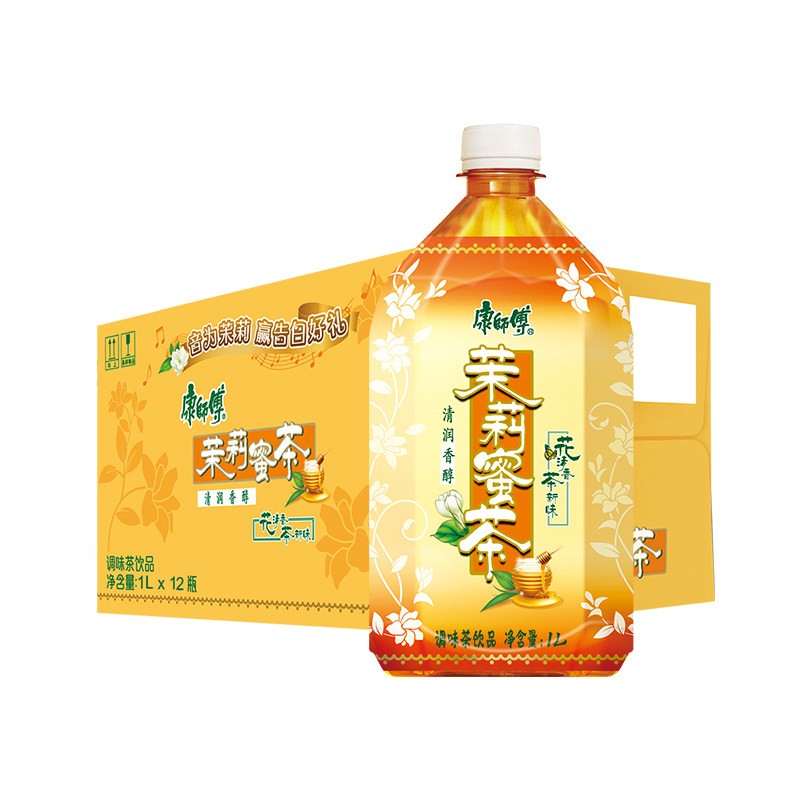 康师傅 康师傅茉莉蜜茶1l*4/8瓶清凉茶饮料夏季饮品饮料 茉莉蜜茶1l*4