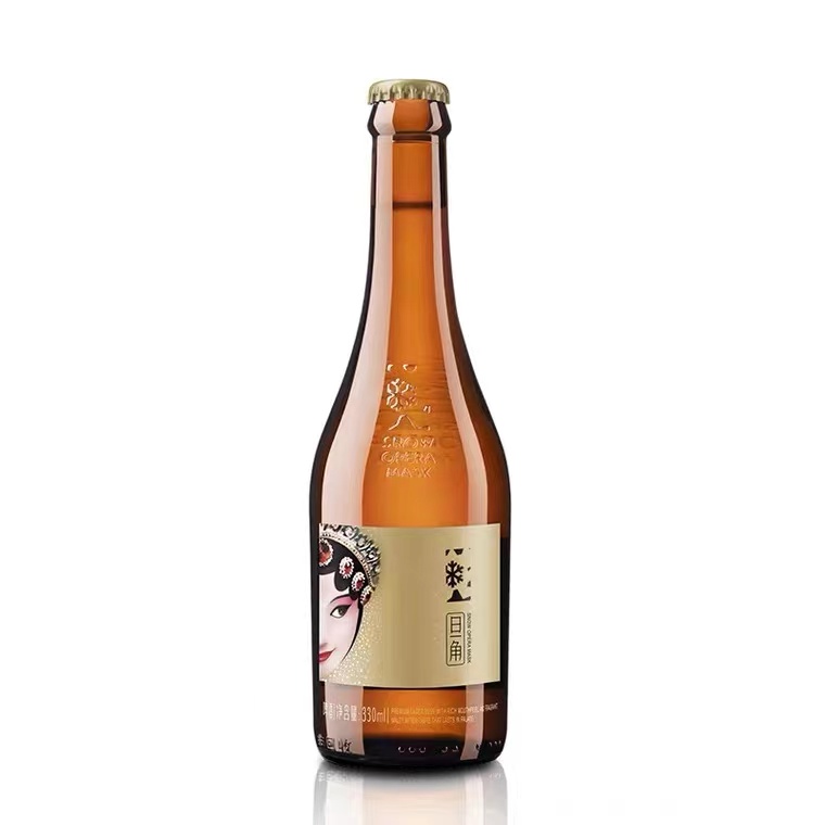 宓蝶脸谱啤酒12瓶雪花418ml全国花脸花旦啤酒沈阳特产 男脸418ml*6瓶