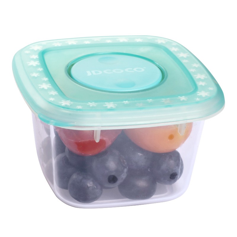 集得（JDCOCO）辅食盒 冷冻盒婴儿储存盒便携外出密封保鲜盒辅食碗120ML辅食盒-蓝色