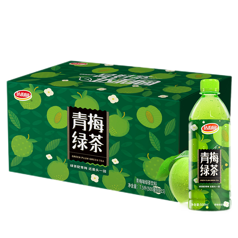 京东特价：达利园 青梅绿茶  500ml*15瓶