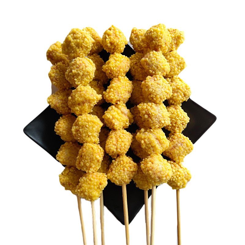 皓谦盐酥鸡20串油炸小吃冷冻半成品调理裹粉盐酥鸡肉小串炸串