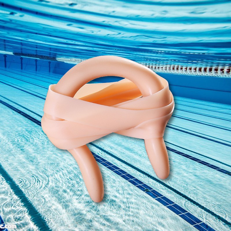 泳劲 专业游泳硅胶鼻夹 硅胶带绳鼻夹 游泳鼻夹 男女通用 佩戴舒适 有