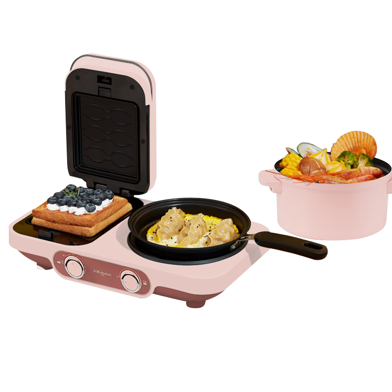 东菱Donlim烤面包机多功能早餐机DL-3452（薄暮粉）价格走势及评测