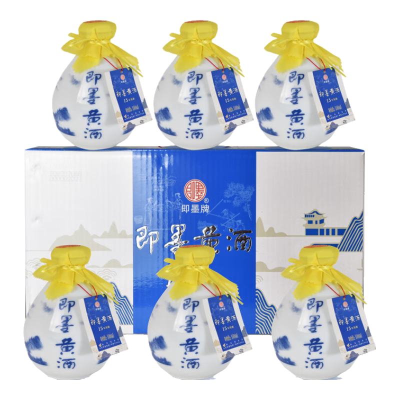 即墨黄酒 十五年 半甜型 北方黄酒 500ml*6坛 整箱装