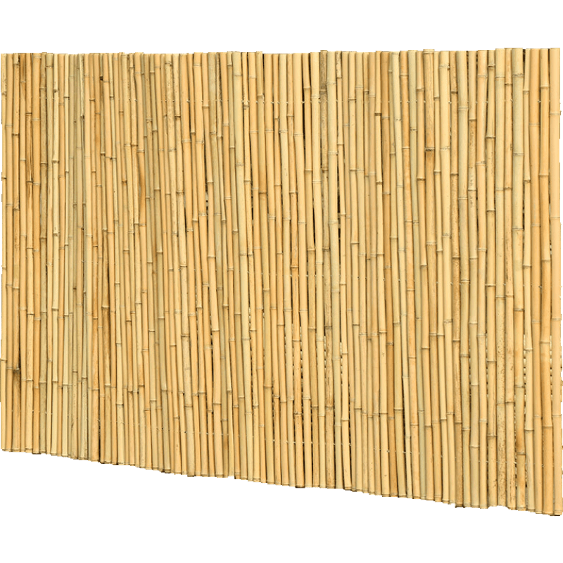 古之南竹籬笆柵欄圍欄 防腐竹子屏風圍墻護欄民宿庭院隔斷日式竹排戶外 本色 高100cm*長100cm