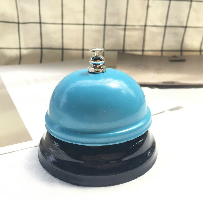 oqb饭店用上菜铃铛手按铃铛厨房出餐铃传唤铃桌面手按铃抢答器宠物铃