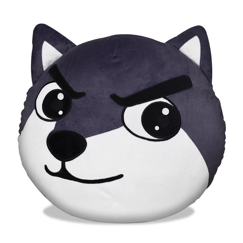 云漫卿狗头表情抱枕 抖音网红狗头表情抱枕沙雕玩偶二哈狗头抱枕超软