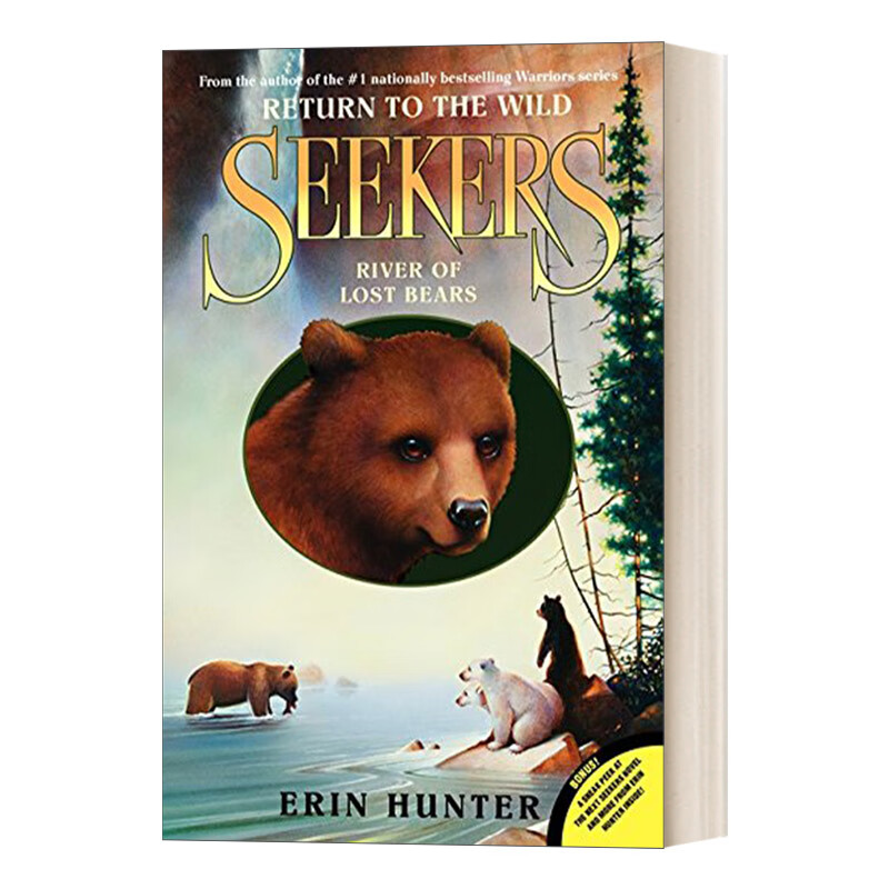 进口原版 seekers: return to the wild #3: river of lost bears 熊