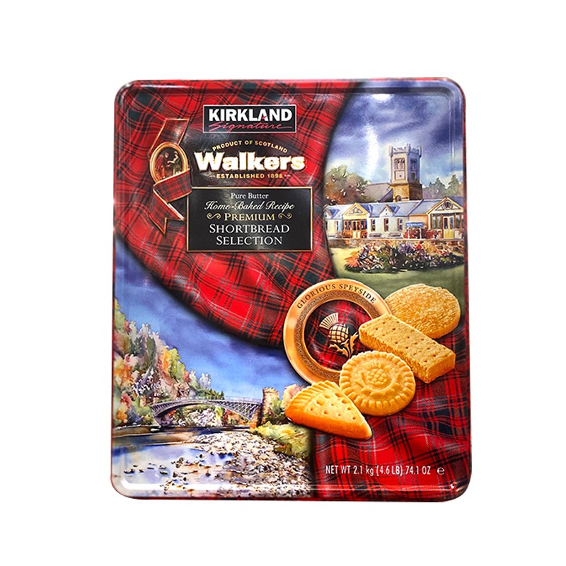 原装进口Kirkland柯克兰多味巧克力曲奇什锦饼干礼盒1.4千克 黄油饼干2.1公斤