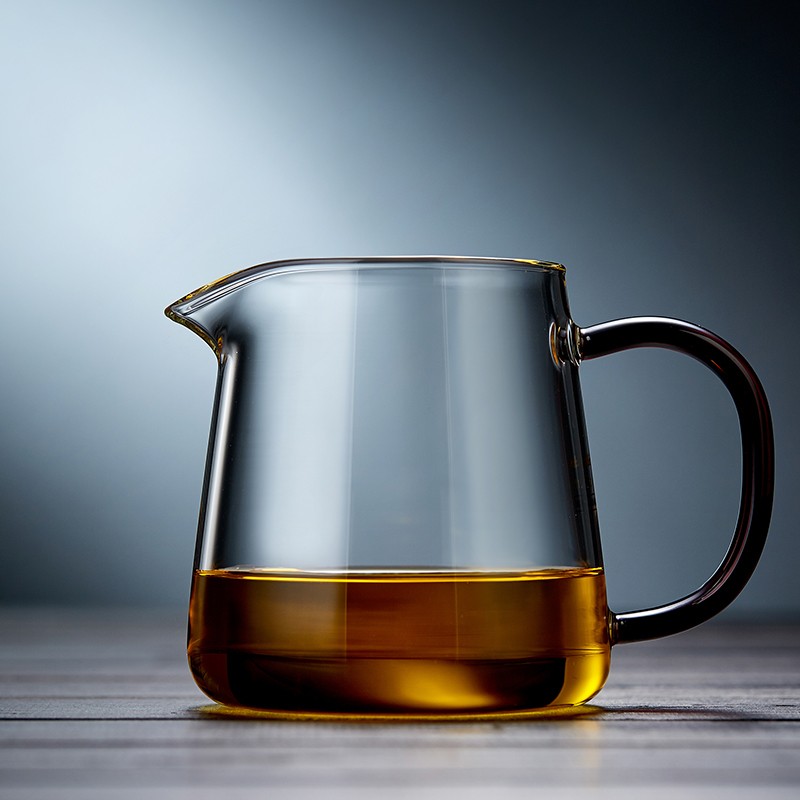 北大史（BEIDASHI）公道杯玻璃茶滤茶漏加耐热玻璃茶海功夫茶具配件分茶器 大容量400ml 单杯