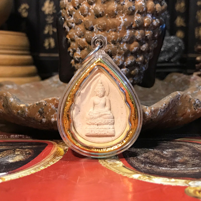 泰国佛牌 僧王寺派丽碧娜佛吊坠 转运 水滴形亚克力壳