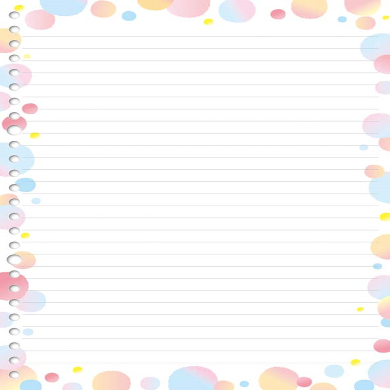 season四季纸品ll182629横线彩图活页纸18k26孔彩色花边b5内页补充页