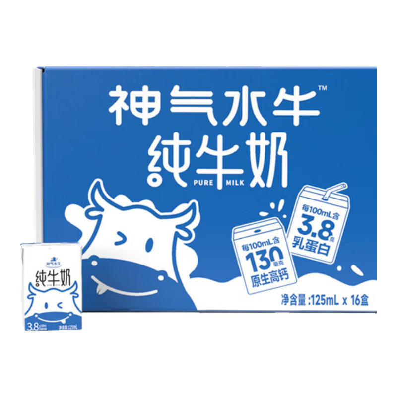 ����ˮţ ˮţ��ţ�� ����ש ��ţ�� 125ml 16�� 219.6Ԫ��4��(��54.9Ԫ/��)