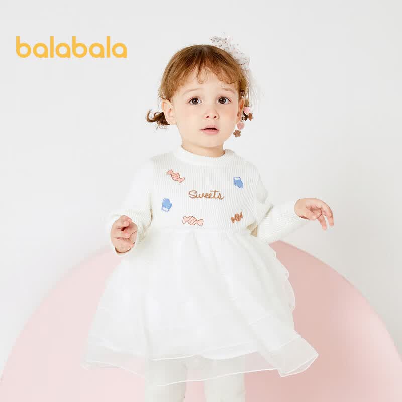巴拉巴拉儿童裙子宝宝秋冬连衣裙女童公主裙纱裙洋气精致甜美200421111001怎么看?