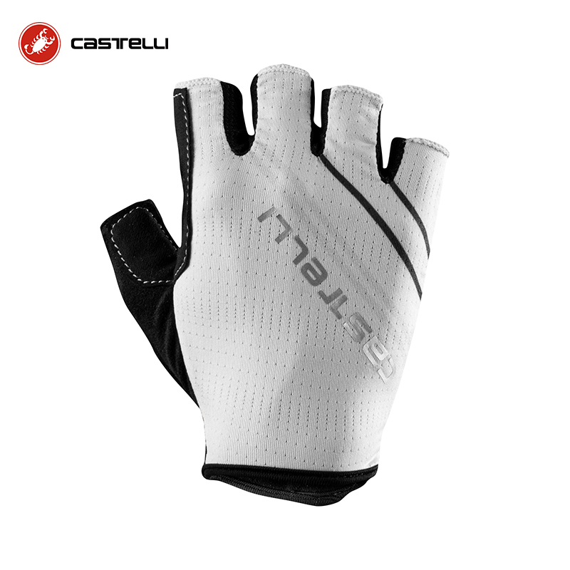 castelli蝎子骑行手套男女通用减震职业设计竞赛自行车半指手套4519060 653浅灰色 M