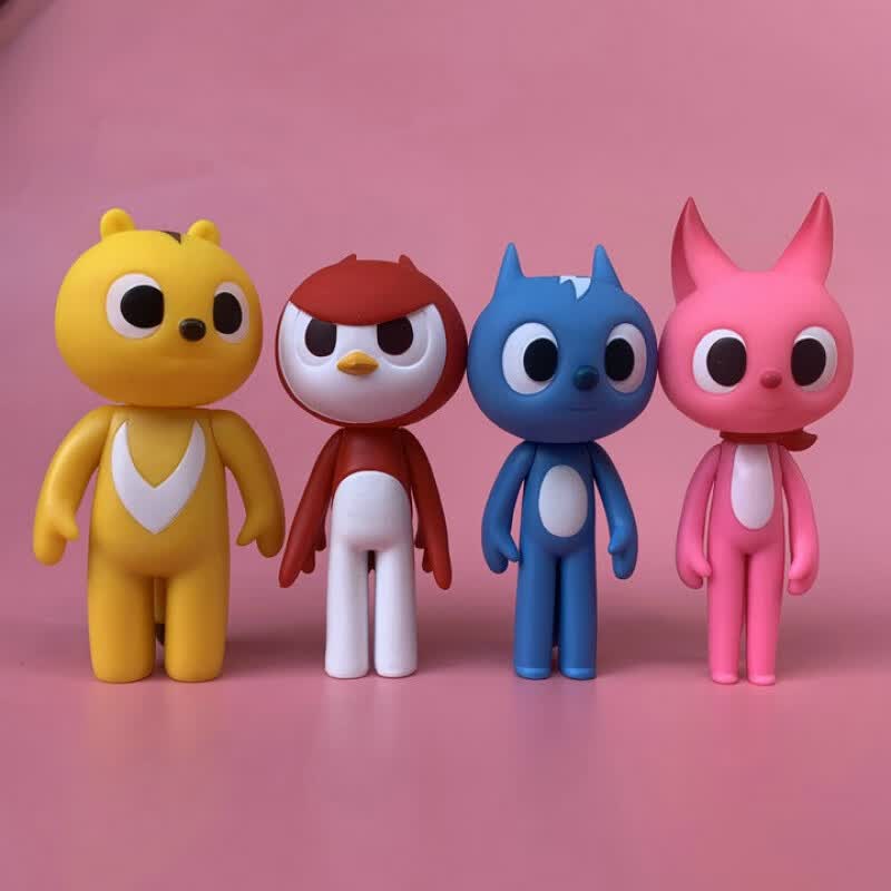 不舍天真特工队迷你特工队公仔弗特麦克斯露西赛米可动人偶摆件 4款一