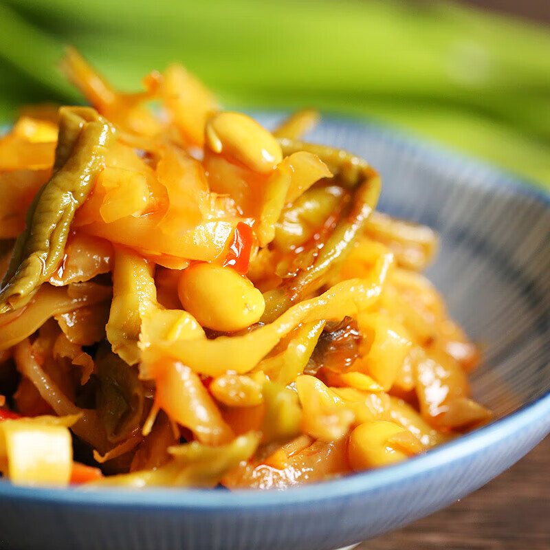 味聚特爽口下饭菜咸菜即食食品 爽口下饭菜 共5袋525g