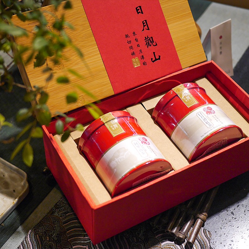 我茶日月观山礼盒200g装阿里山高山茶日月潭红茶礼盒干泡台茶叶礼品