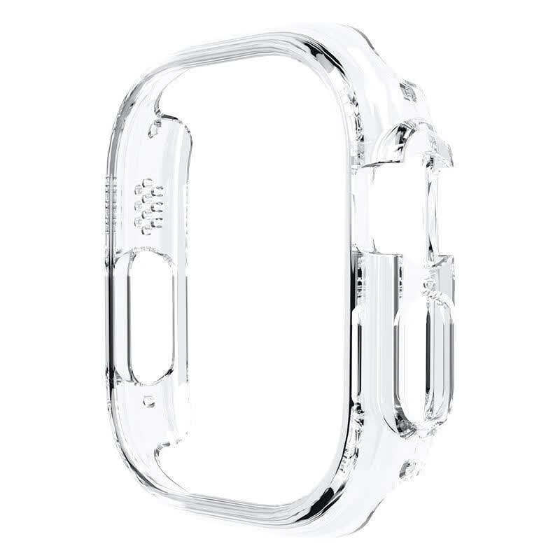 纯灿s9ultra手表保护壳Applewatch49mmUltra手表保护壳苹 半包镂空(PC壳+钢化膜)/透明色 iwatchUltra 49mm使用感如何?