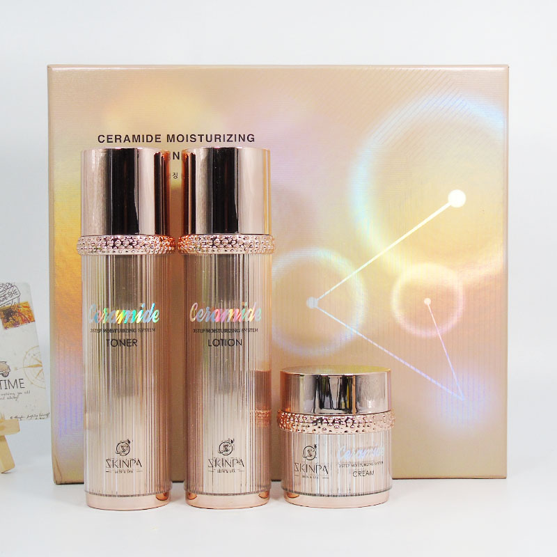 诗臻泊沁颜晶透三件套肤品水乳霜保亮肤色修敏感肌