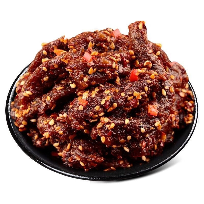 宜享健康四川特产麻辣牛肉芝麻牛肉零售批发独立真空包装 麻辣250克