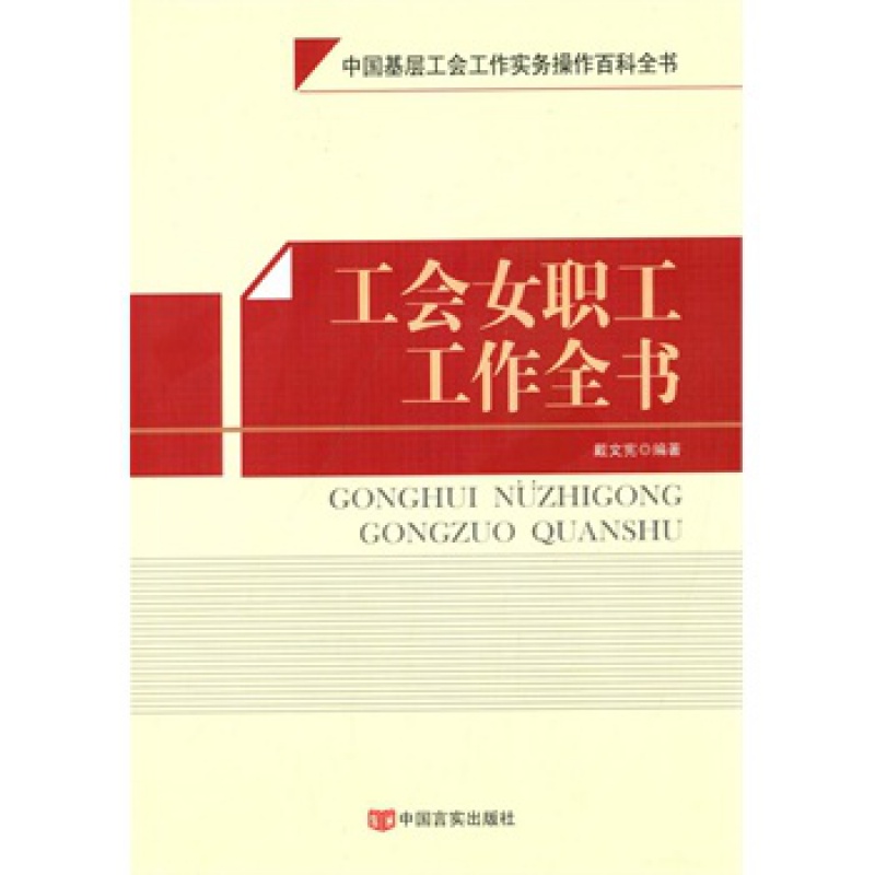 正版现货工会女职工工作全书 戴文宪著工会书籍