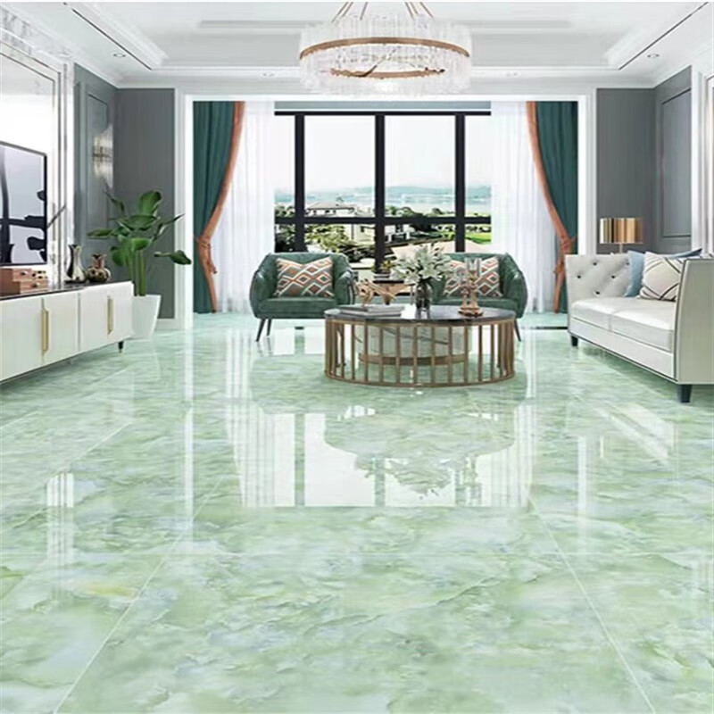 梦茜儿仿玉石瓷砖 家装主材翡翠玉石全抛釉800x800客厅地砖仿大理石