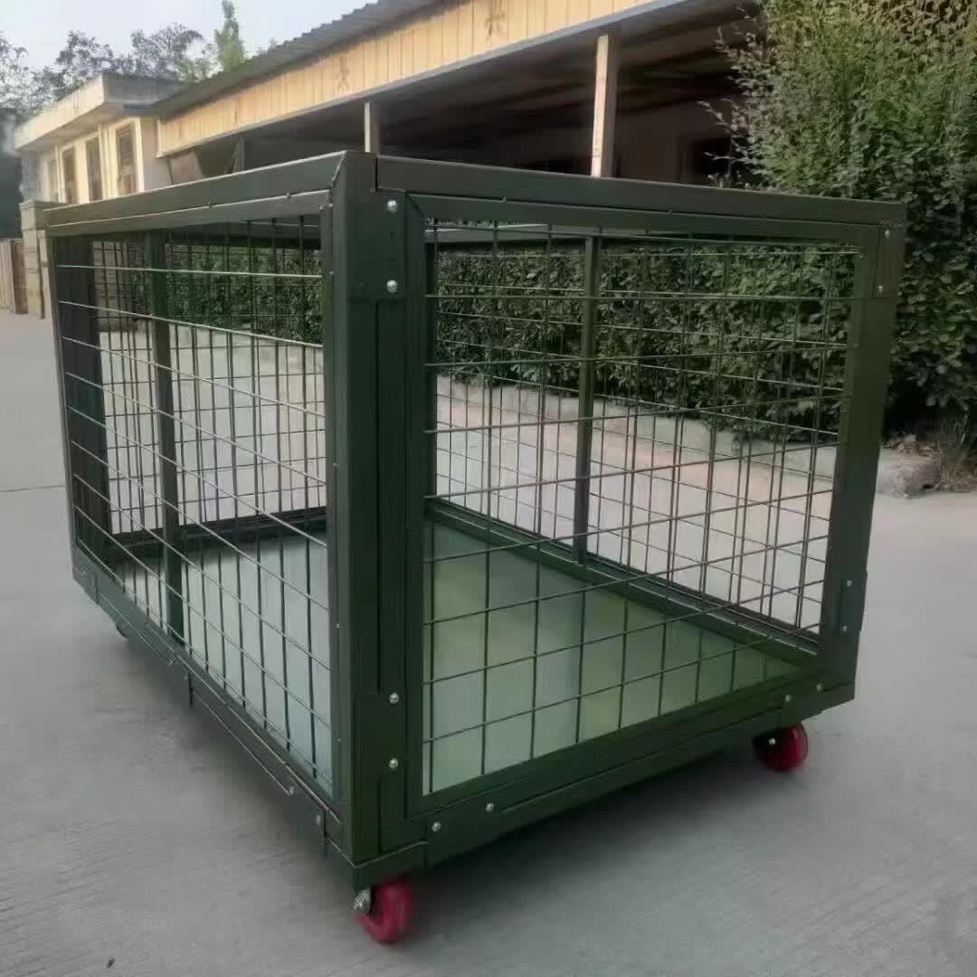 凯飒仓储箱笼车野战移动网箱仓储笼车物资周转铁箱 整体焊接不带盖1
