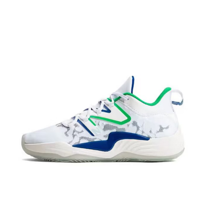 伦纳德2代篮球鞋男nb白红耐磨气垫减震双气垫实战运动球鞋 白蓝 39