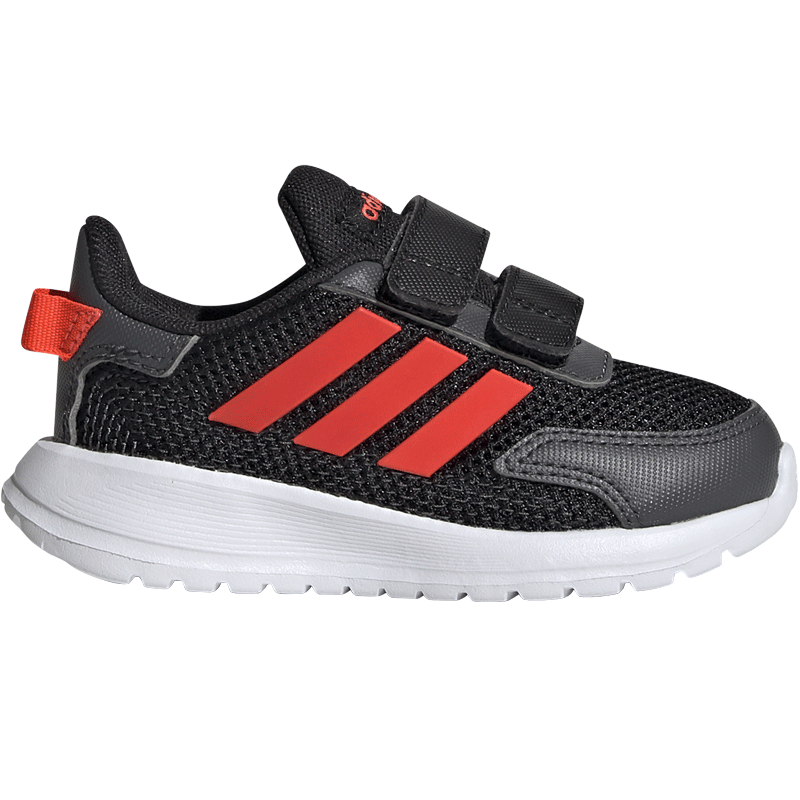 adidas阿迪达斯 男婴童魔术贴跑步鞋 儿童运动鞋EG4139一号黑/红荧光