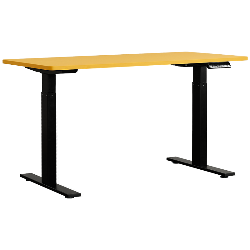 迪欧 DIOUS 电动升降桌站立式电脑桌台式 站立书桌电脑升降台家用写字桌 雅黑桌脚/雅蓝色桌板