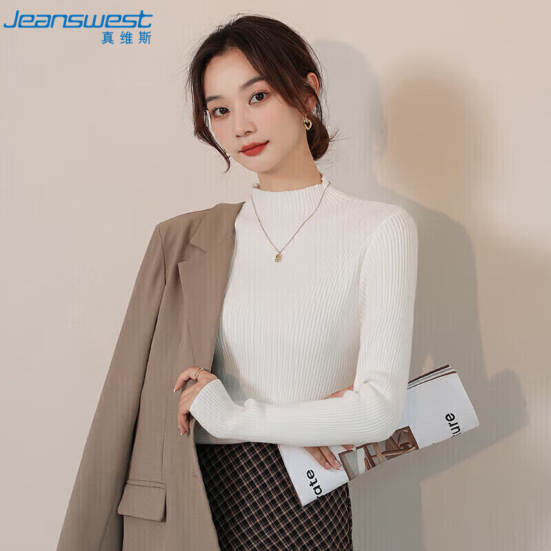 ���ڲ�������ά˹��JEANSWEST����֯��Ů2024������Ƹ�������������֯���ڴ�Ů��ɫ����