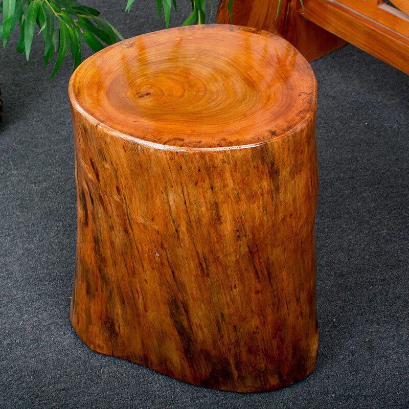 香樟木墩 香樟木小凳子木墩子原木树桩树根底座木桩木墩凳木头墩l 木