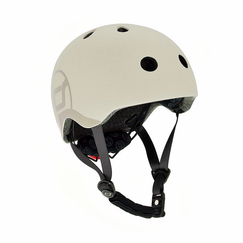 奥地利scoot ride进口儿童滑板车头盔小童滑轮护具自行车平衡车小童运动安全帽适合1-5岁以内 陶瓷灰 小号适合头围48-52CM