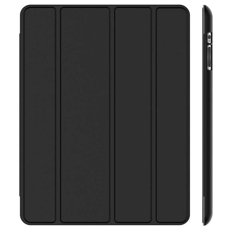泰拉锋 苹果iPad2 3 4 保护套折叠平板电脑防摔皮套保护壳 黑色