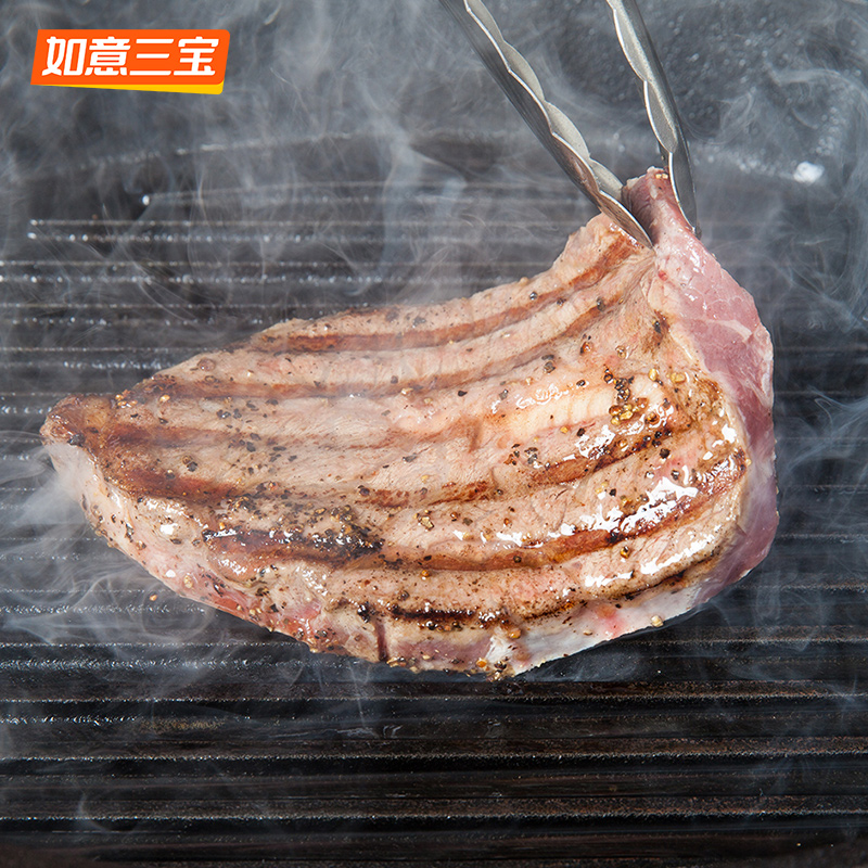 如意三宝原肉整切西冷牛排黑椒儿童牛排套餐牛肉牛扒 西冷牛排750g(150gx5片)/盒