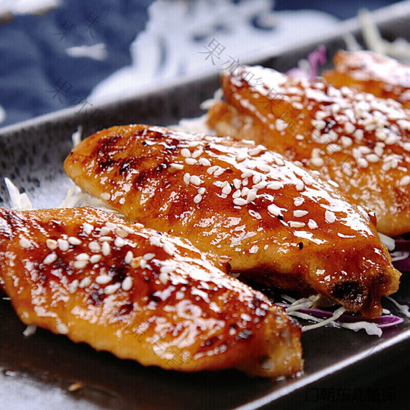 果亦橙新奥尔良风味烤鸡翅中1000g 油炸烧烤串串腌制品半成品